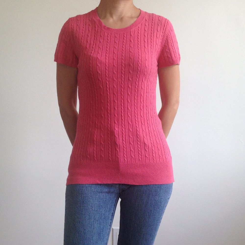 Merona - Pink Knit Short Sleeve Shirt